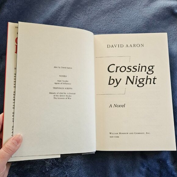 4/$40 Crossing by Night by David Aaron - Hardcover - Picture 4 of 8
